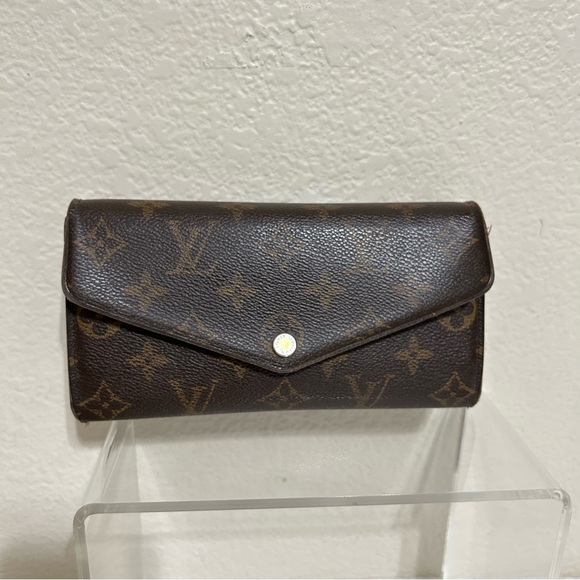 LOUIS VUITTON Monogram Portefeuille Sarah Wallet Long Wallets - Picture 1 of 11